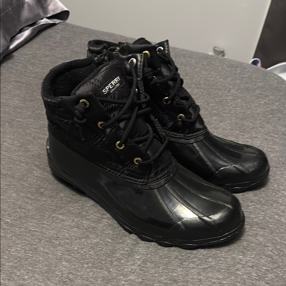 Sperry Black Waterproof Boots